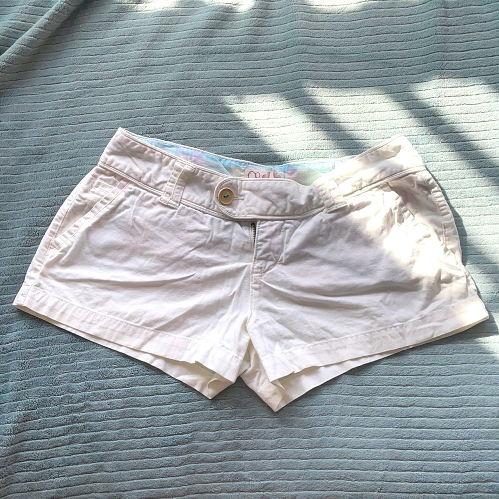White jean Shorts